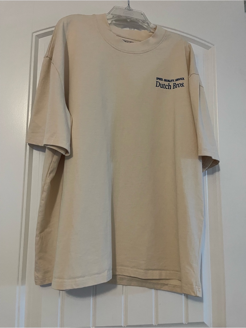Dutch Bros Men’s Cream Logo T-Shirt XL